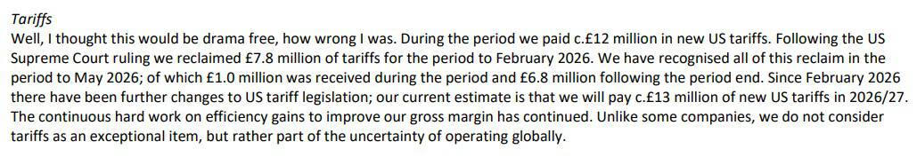 Tariffs For GW