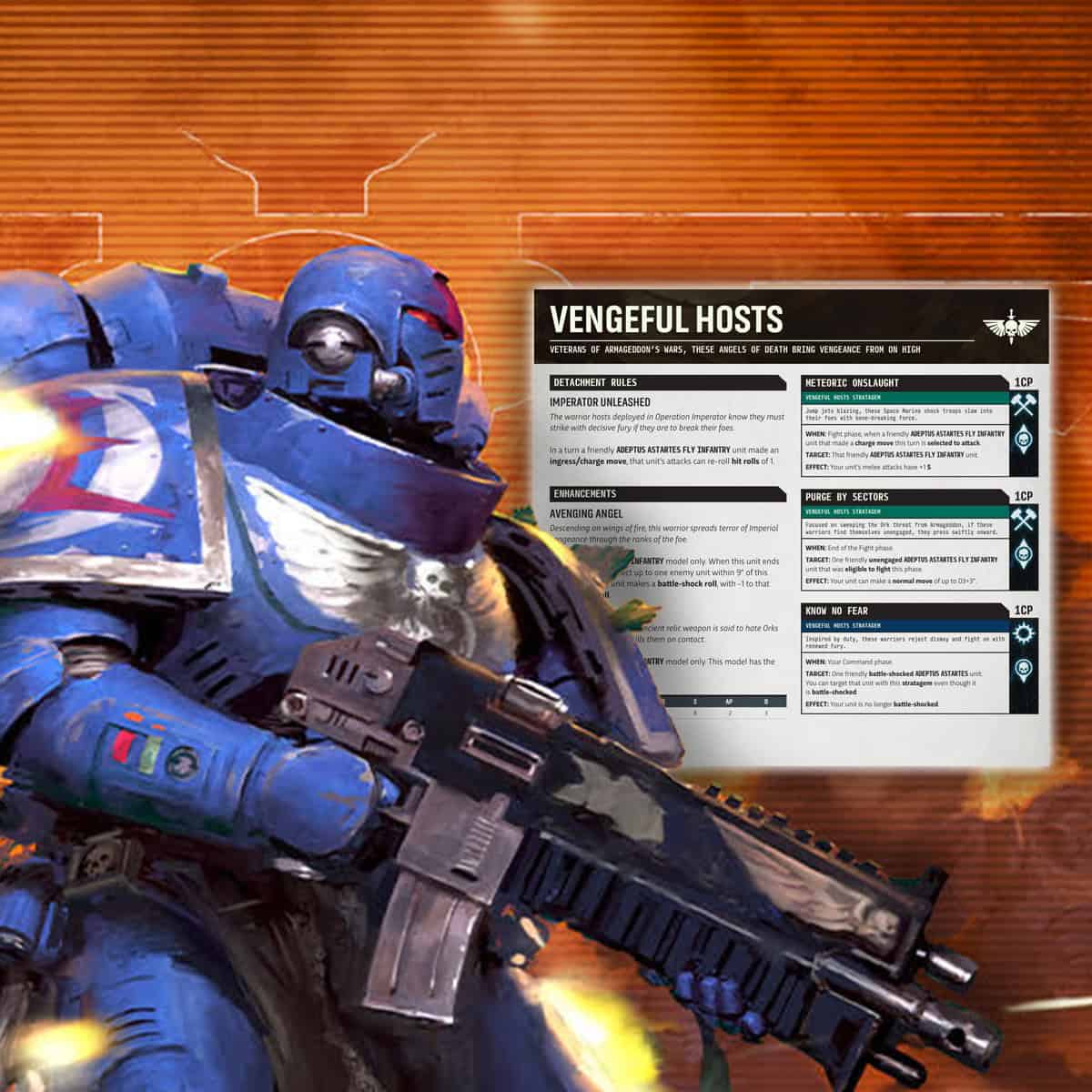 Vengeful Hosts Detachment Space Marines Death Mire