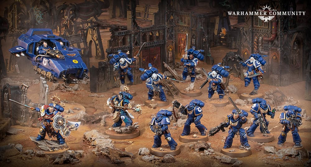 Warhammer 40k Combat Patrol app on a phone at the table