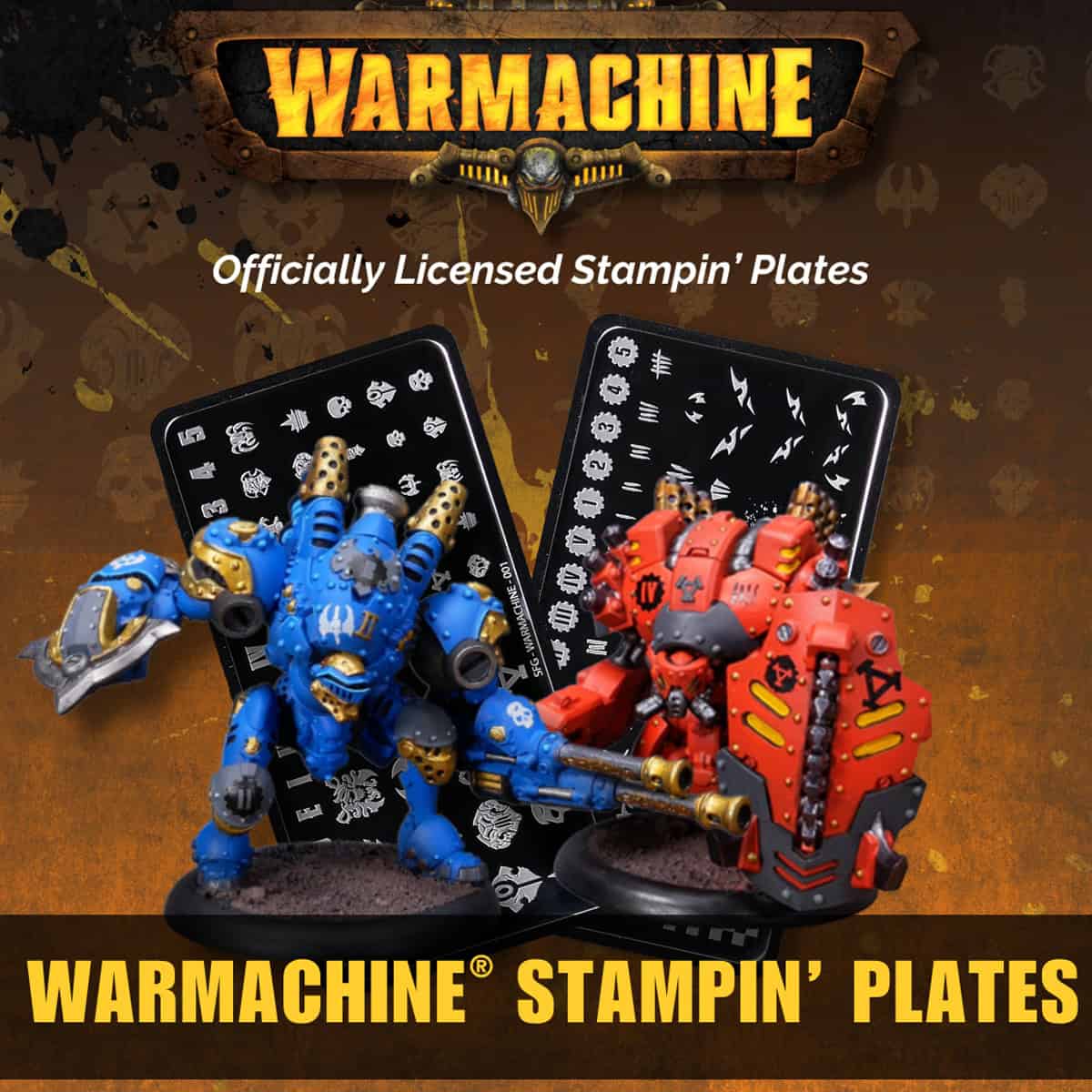Warmachine stamping plates
