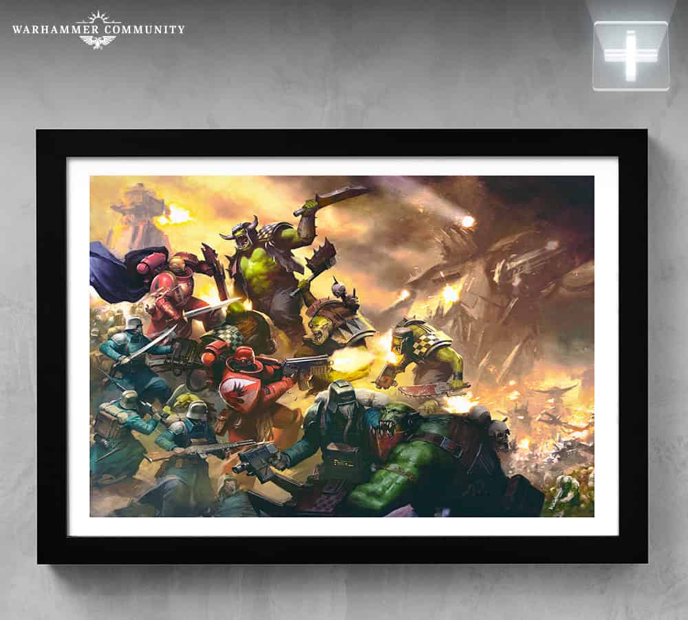 battle for armageddon art for warhammer plus