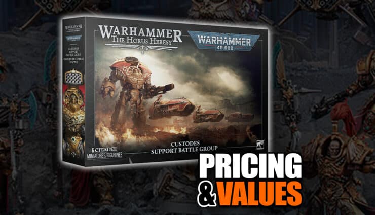 custodes support group horus heresy warhammer 40k pricing value