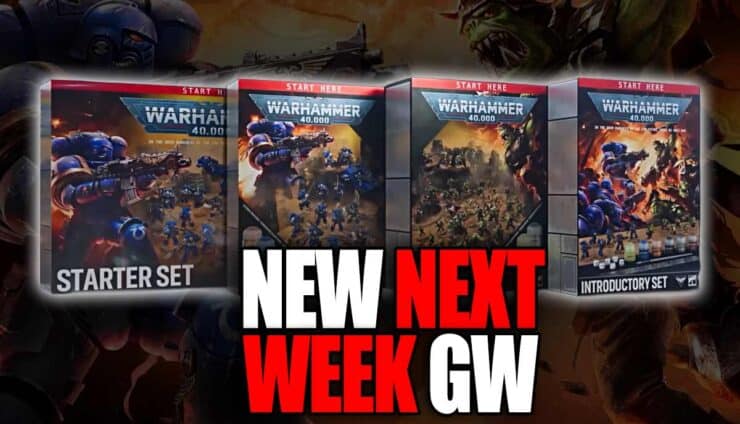 sunday preview warhammer 40 starter sets 11th edition pre-order next week