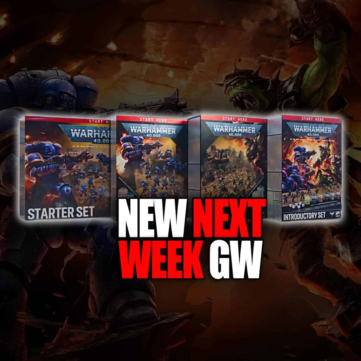 sunday preview warhammer 40 starter sets 11th edition pre-order next week