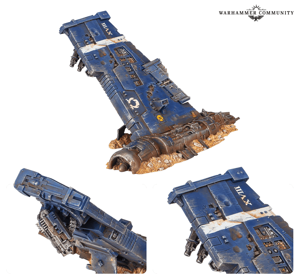 Warhammer 40k Thunderhawk Impact Site terrain piece four