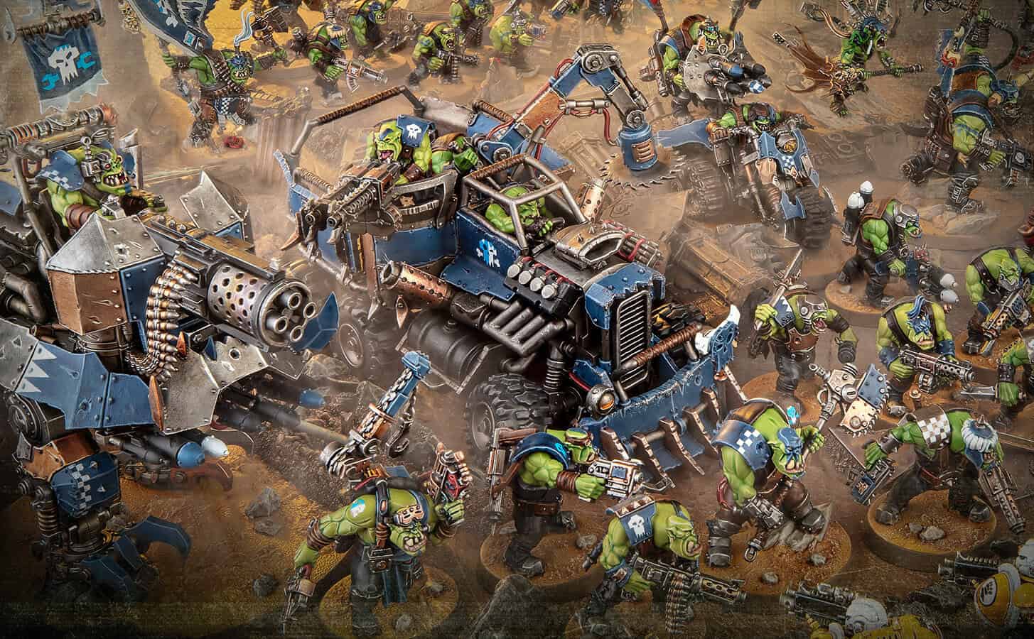 Codex Orks army rules key art for Warhammer 40k 11th Edition