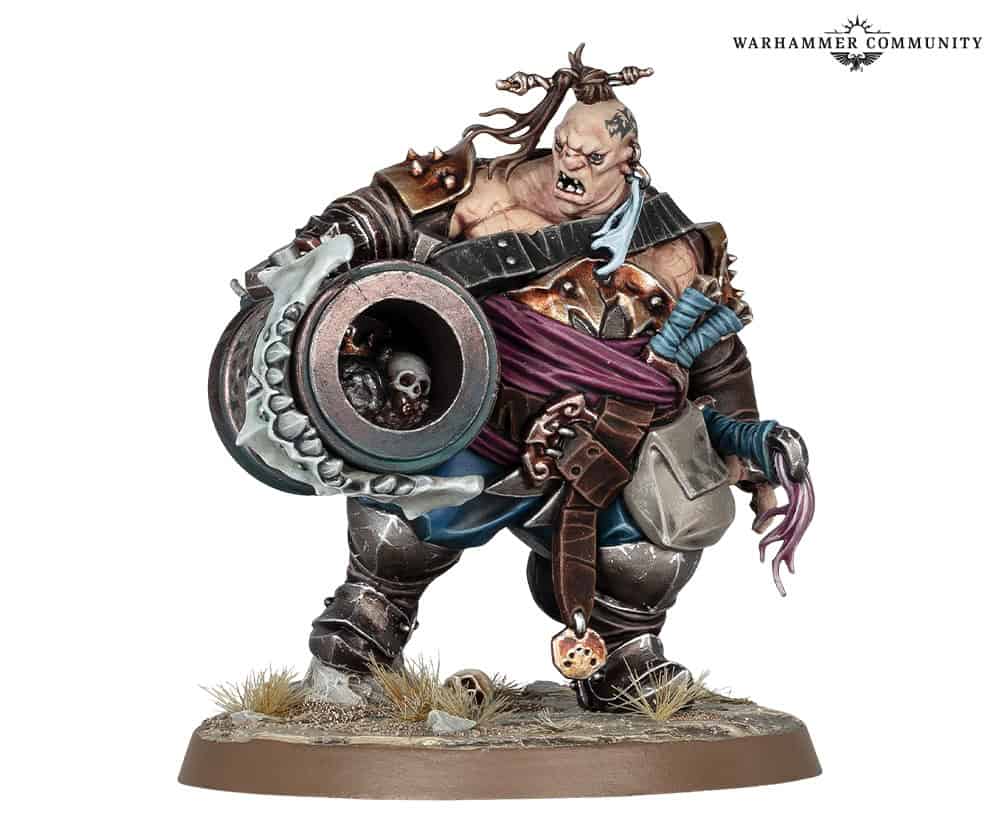 Grell Firefist ogor mercenary with a massive cannon