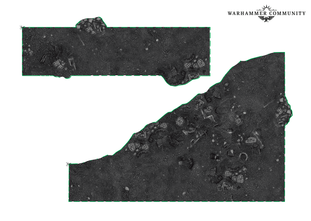 Imperial World 40k terrain-area template