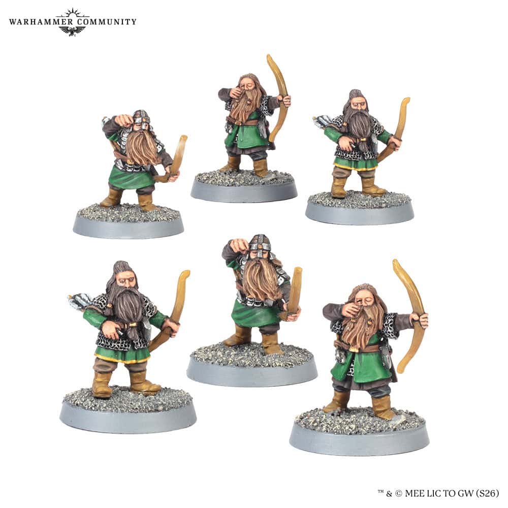 Made to Order Classic Khazad-dum Dwarven Bowmen metal miniatures
