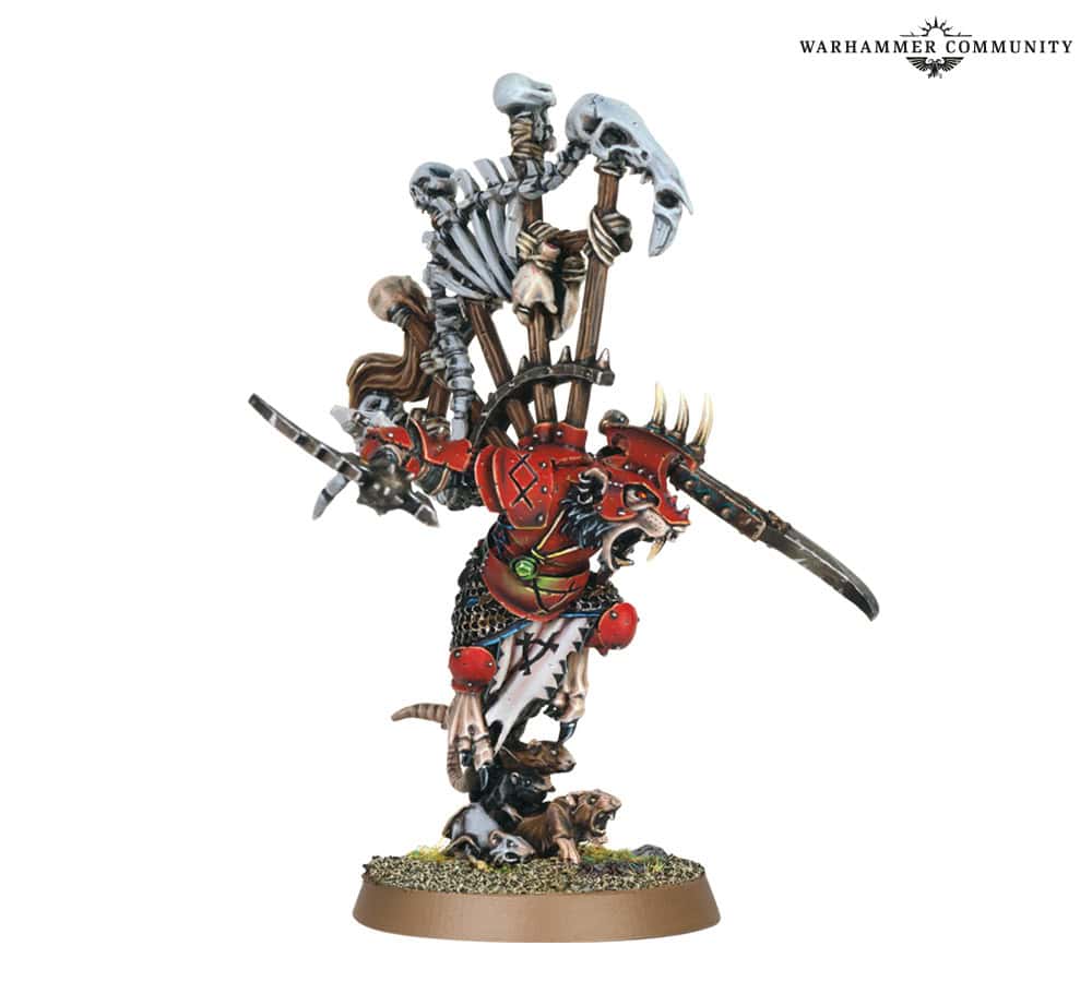 Made to Order classic Skaven miniature Queek Headtaker