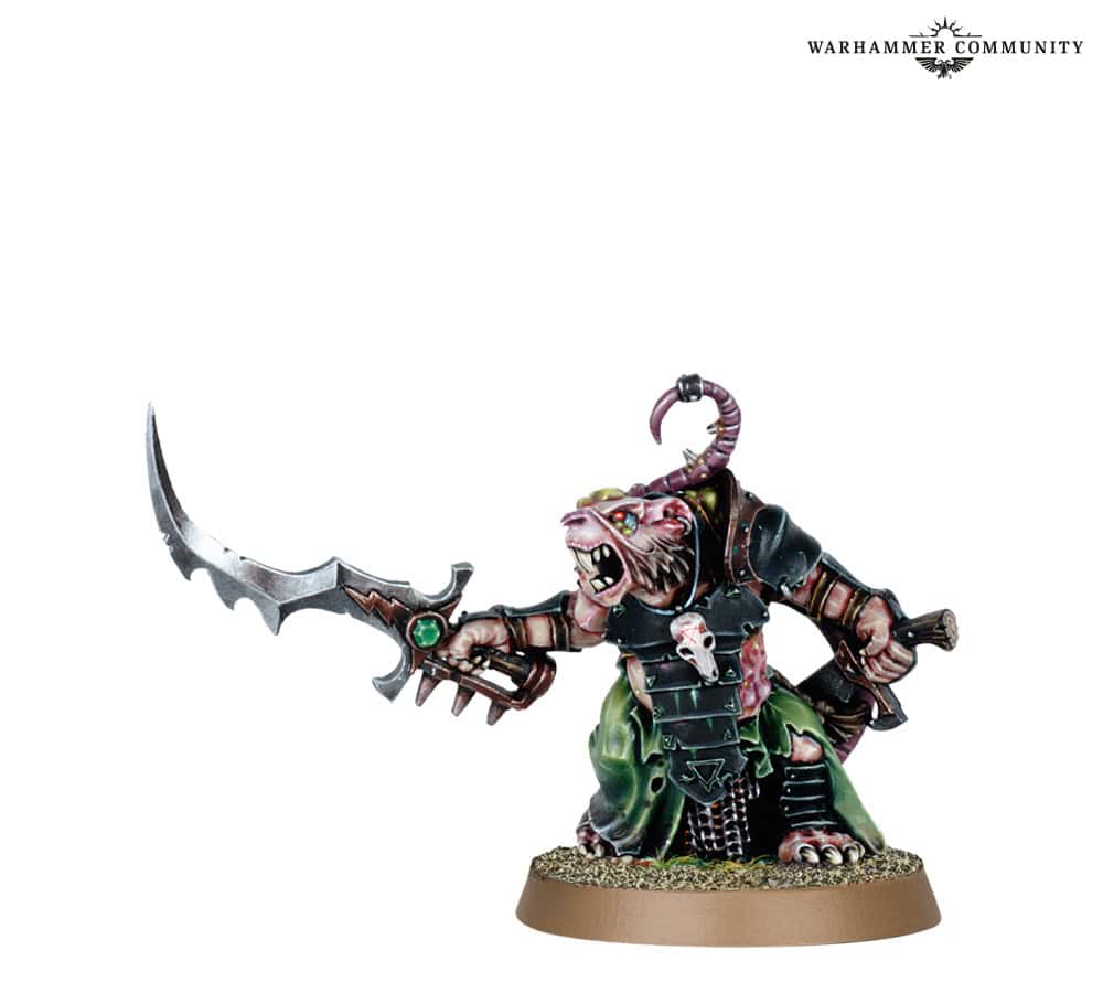 Made to Order classic Skaven miniature Warlord Spinetail