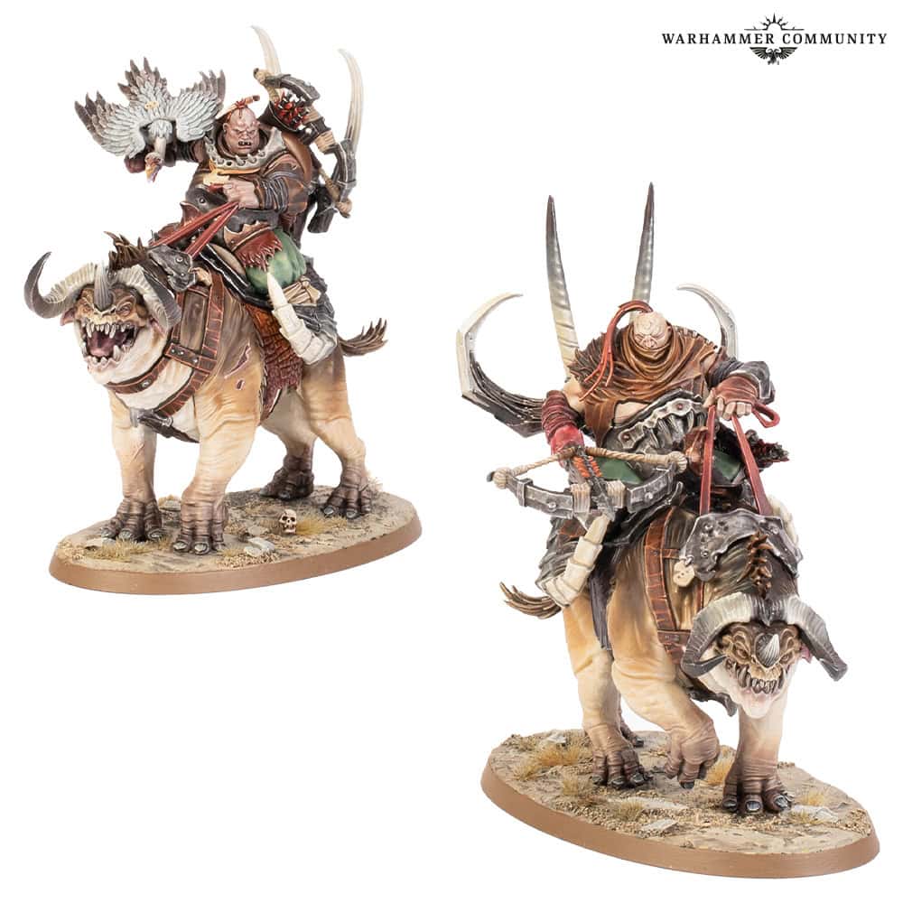 ogor Maulbeast Raiders mounted on beasts