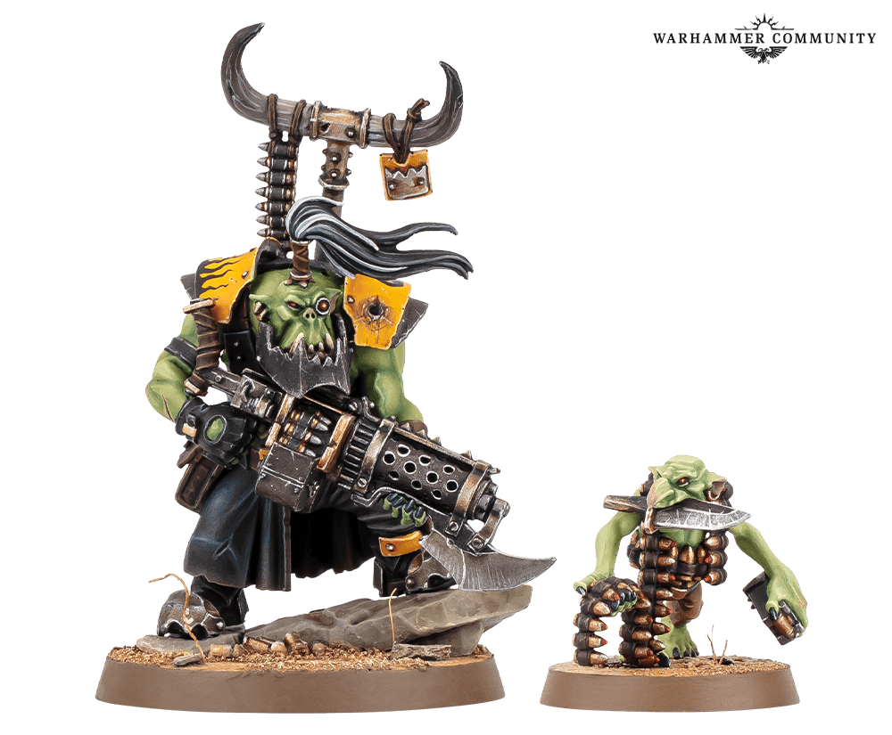 New Ork Nobz models with kustom krumpas for Codex Orks