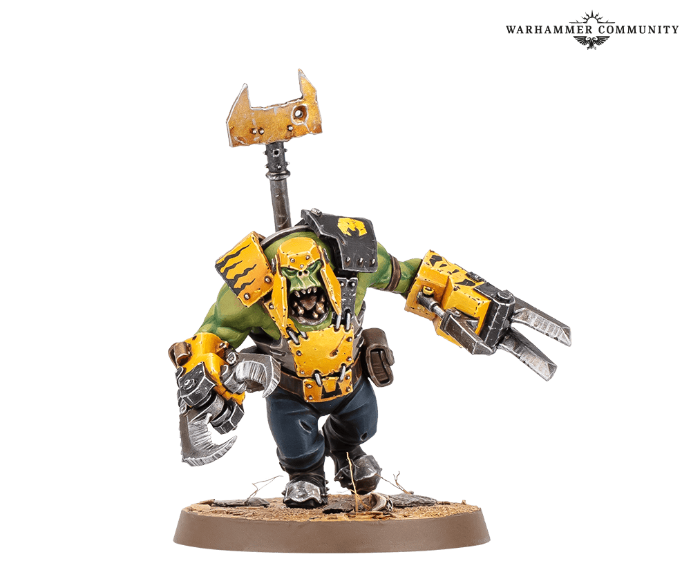New Ork Nobz with big skorcha for Warhammer 40k