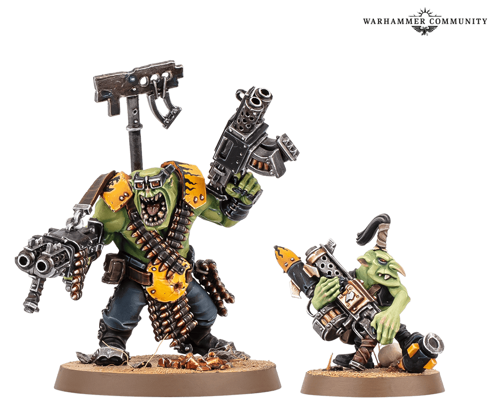 New Ork Nobz sprue detail for Codex Orks