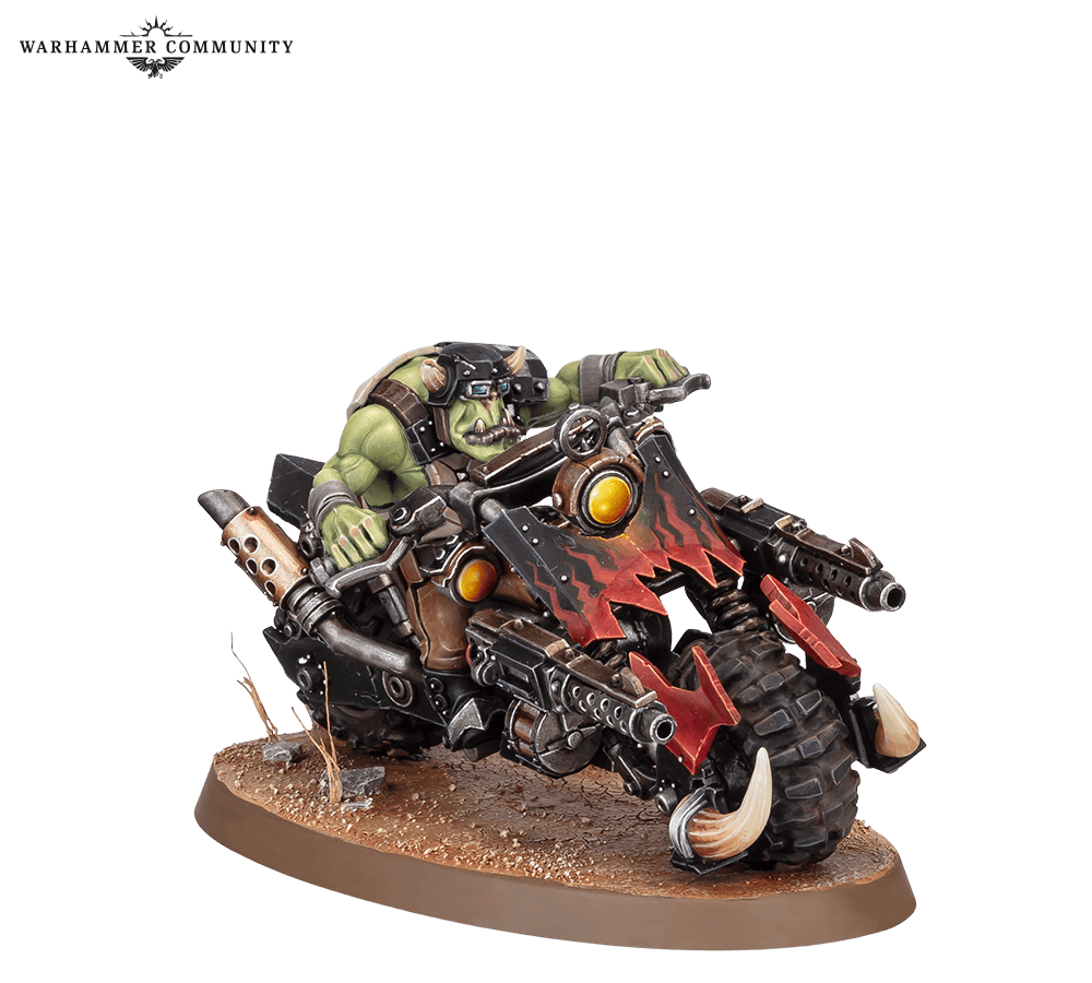 New Ork Warbikes kit detail for Warhammer 40k