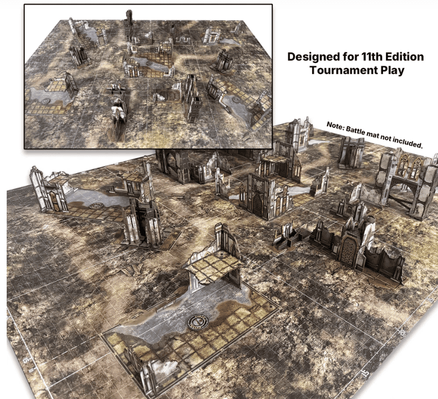 Sancitfied Cathedral Terrain Set Layout