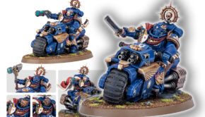 Space Marine Captain on Bike
