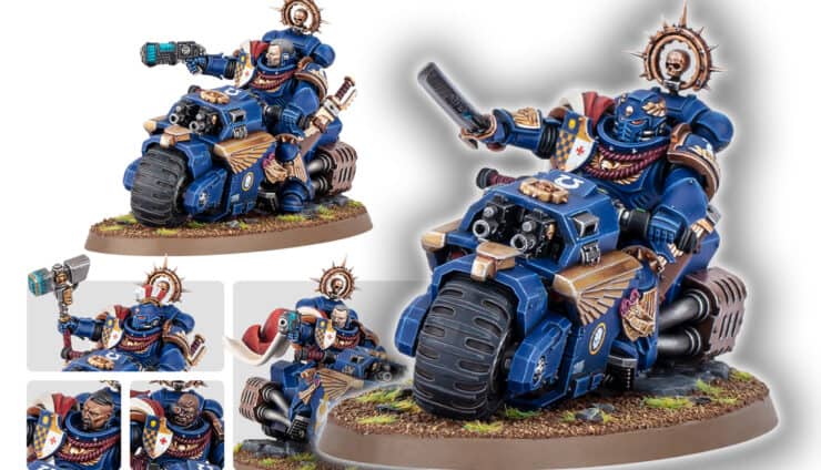 Space Marine Captain on Bike