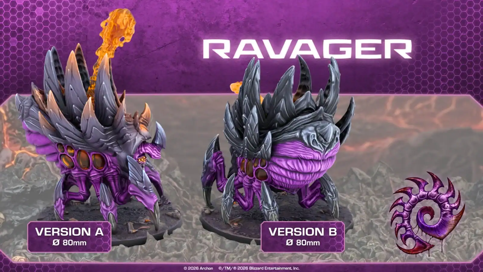 StarCraft Tabletop Miniatures Game Ravager Corrosive Bile