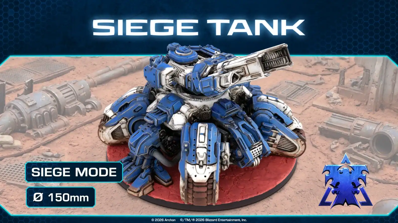 StarCraft Tabletop Miniatures Game Siege Tank Siege Mode