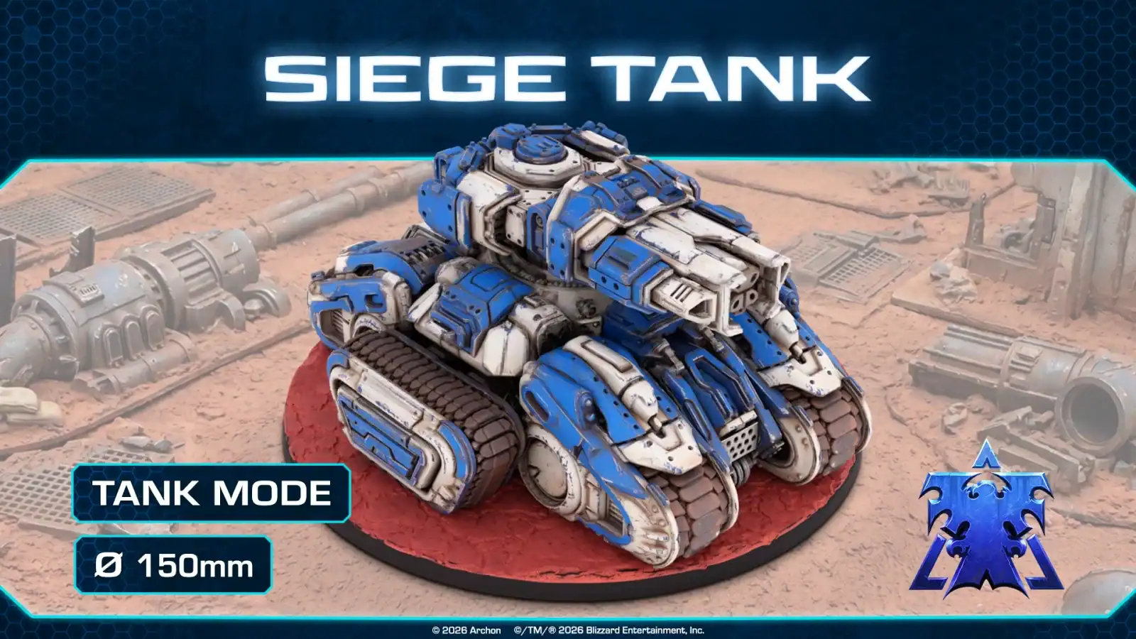 StarCraft Tabletop Miniatures Game Siege Tank Tank Mode