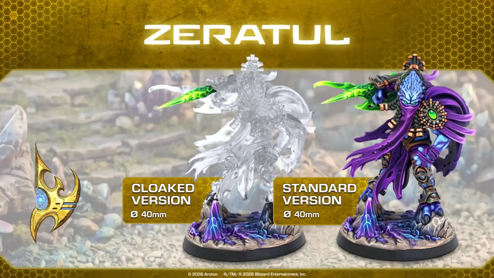 StarCraft Tabletop Miniatures Game Zeratul Dark Prelate hero