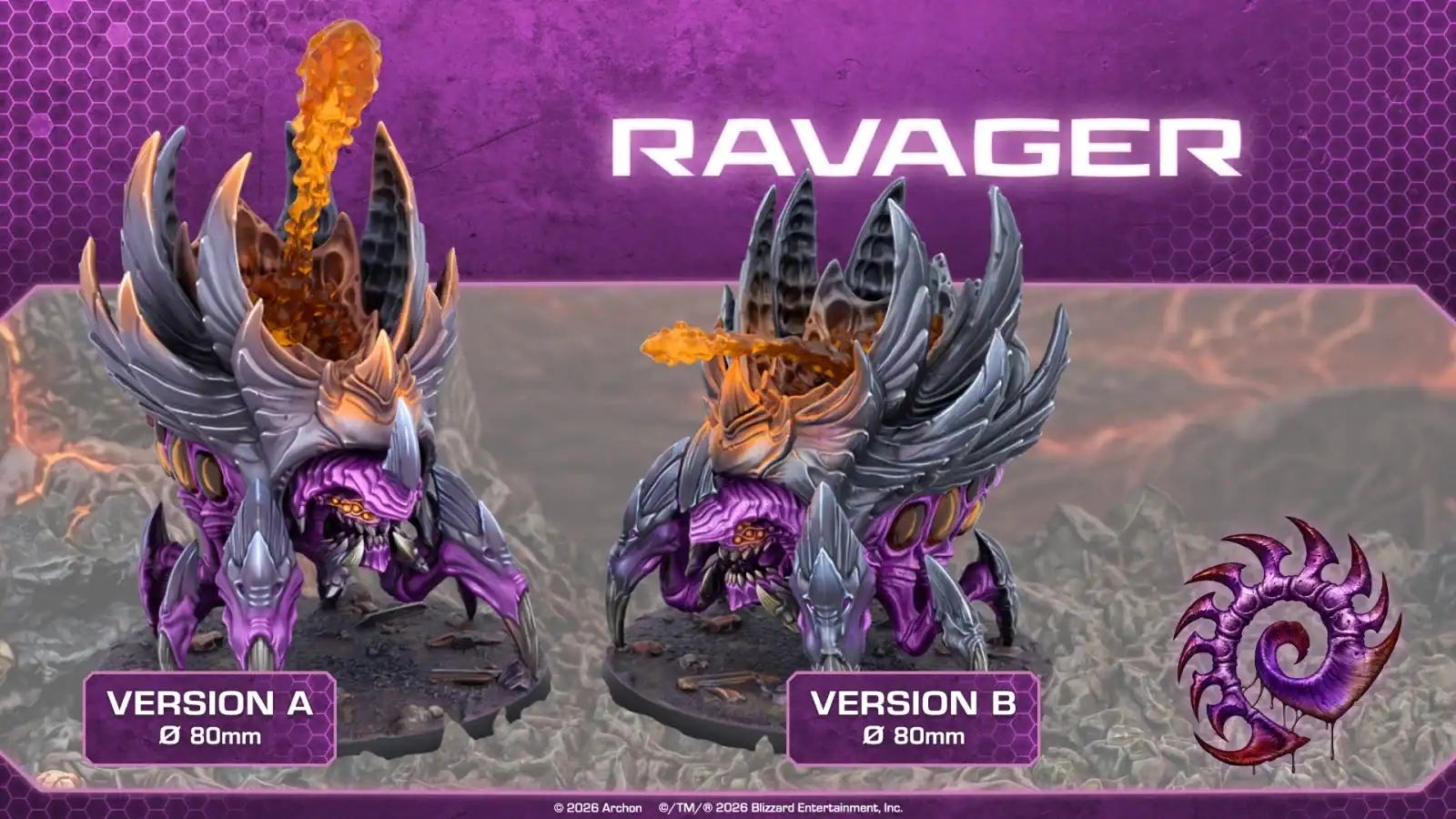 StarCraft Tabletop Miniatures Game Zerg Ravager