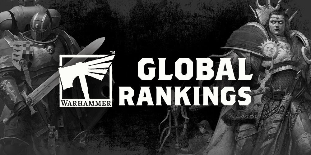 Warhammer Global Rankings logo and leaderboard graphic