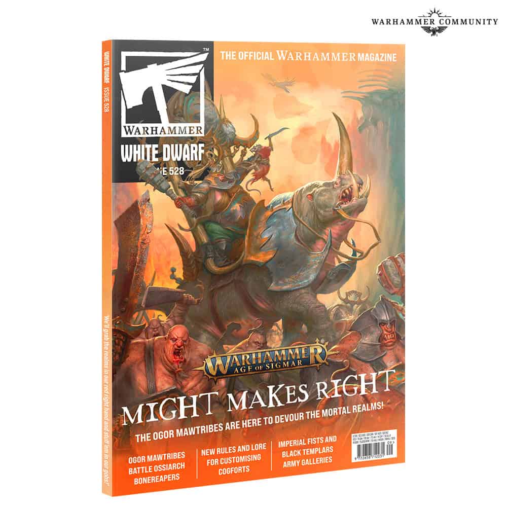White Dwarf Issue 528 cover with Ogor Mawtribes