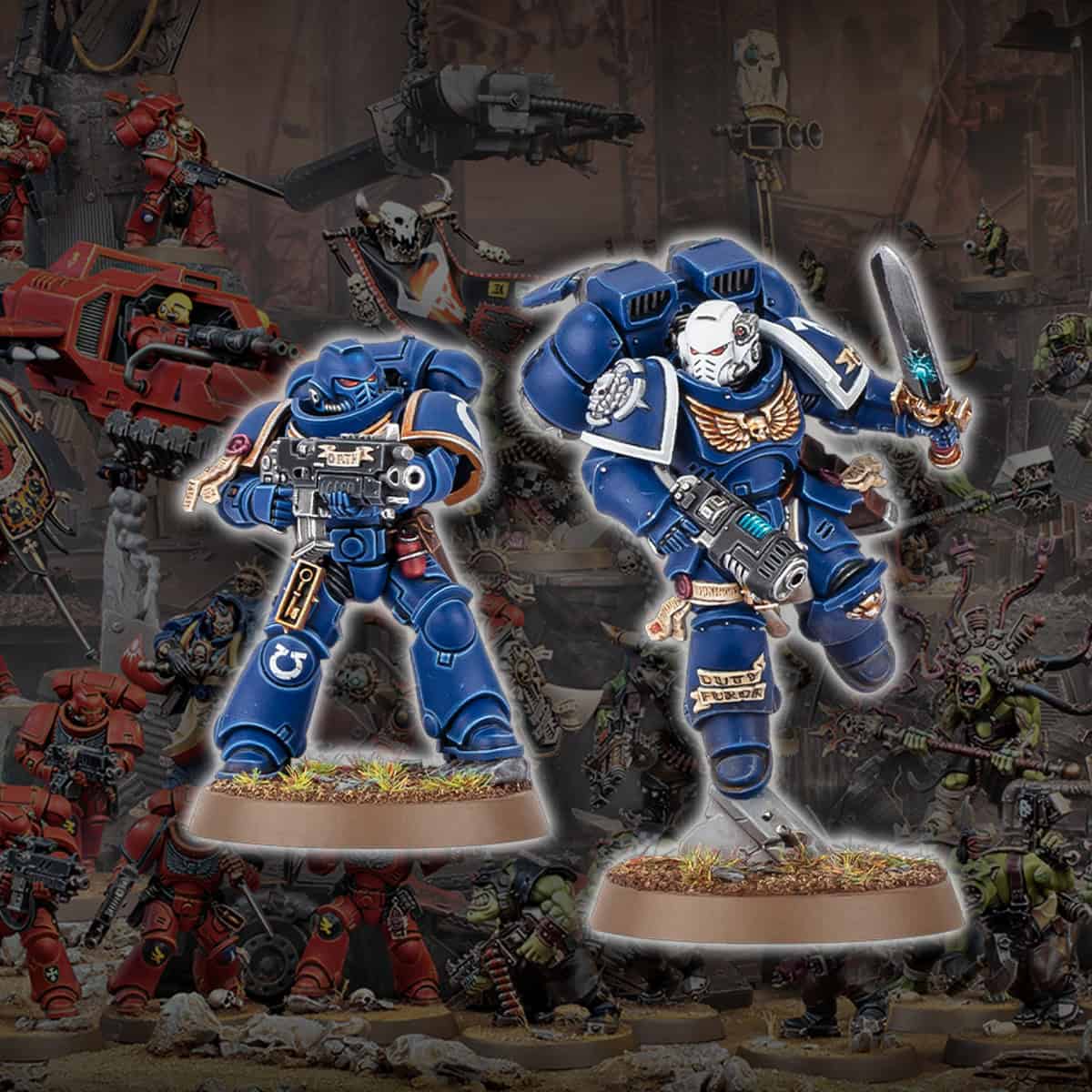 new space marine intercessors vanguard models multi-part