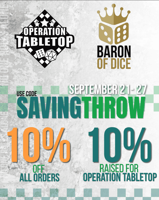 Baron of Dice Saving Throw Sale