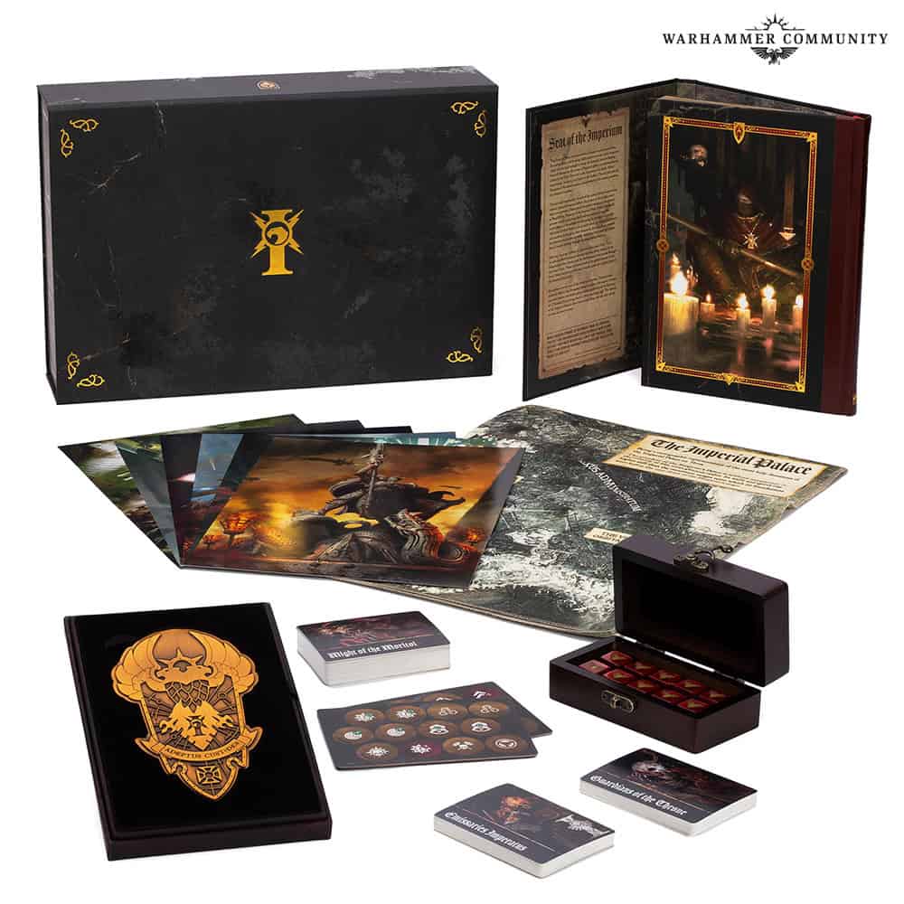 Adeptus Custodes Codex Limited Edition with dice vault and vexilla