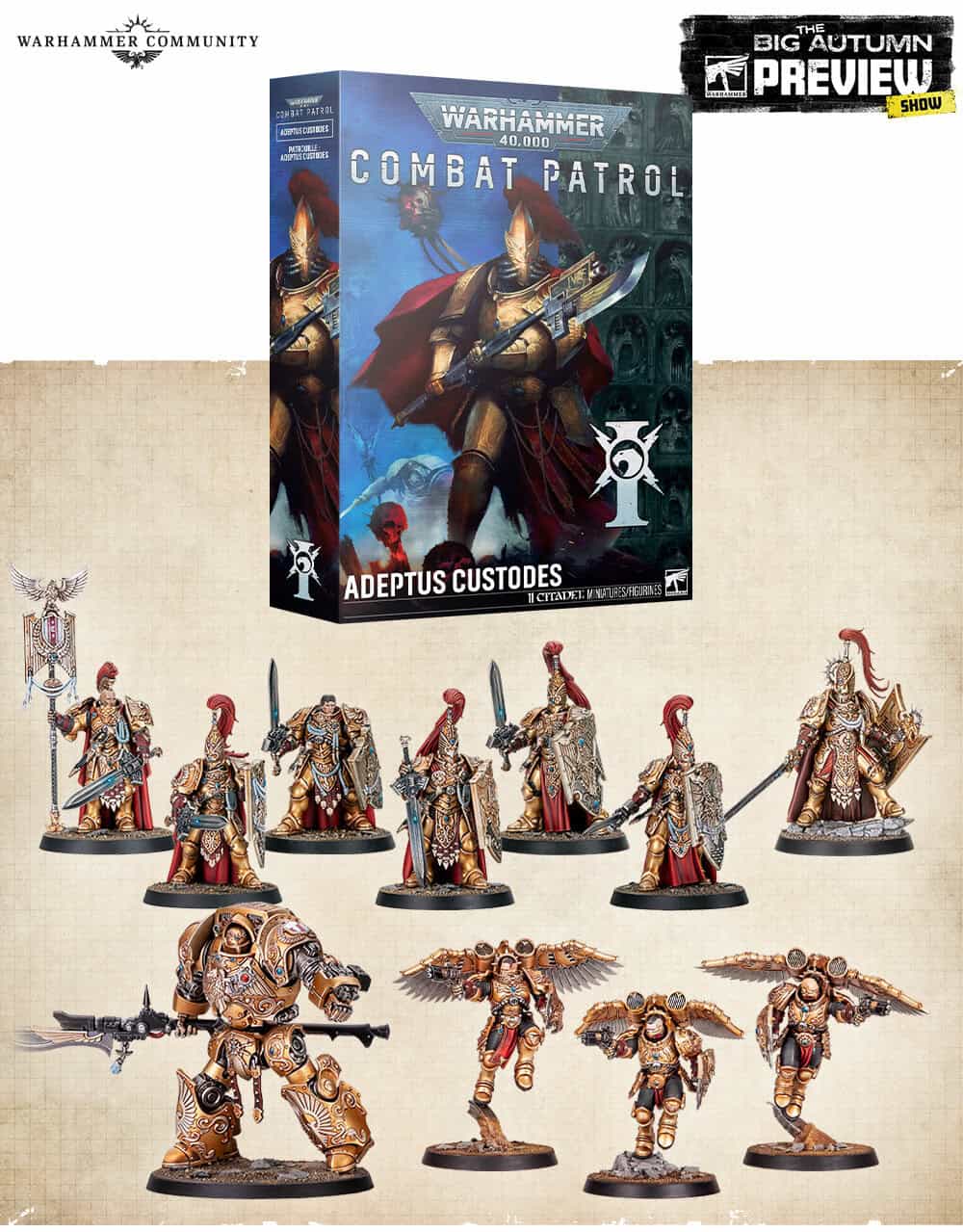 Adeptus Custodes Combat Patrol box contents for Warhammer 40k