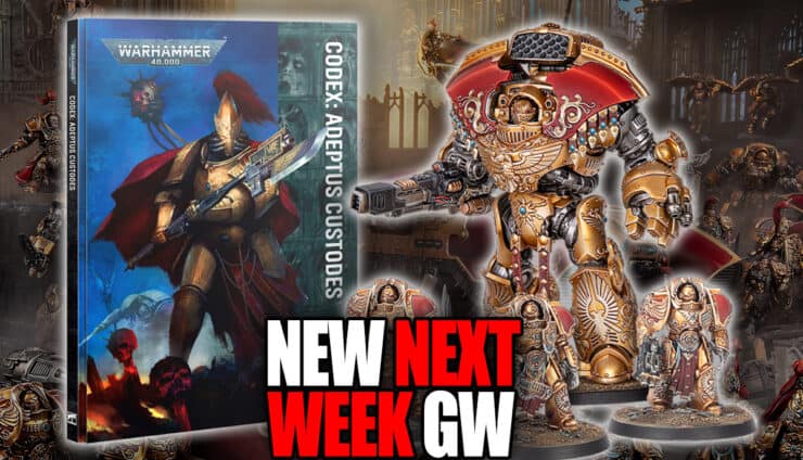 adeptus custodes pre order next week