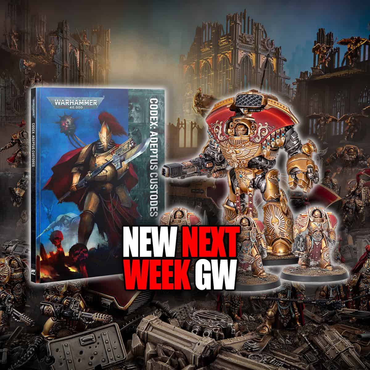 adeptus custodes pre order next week