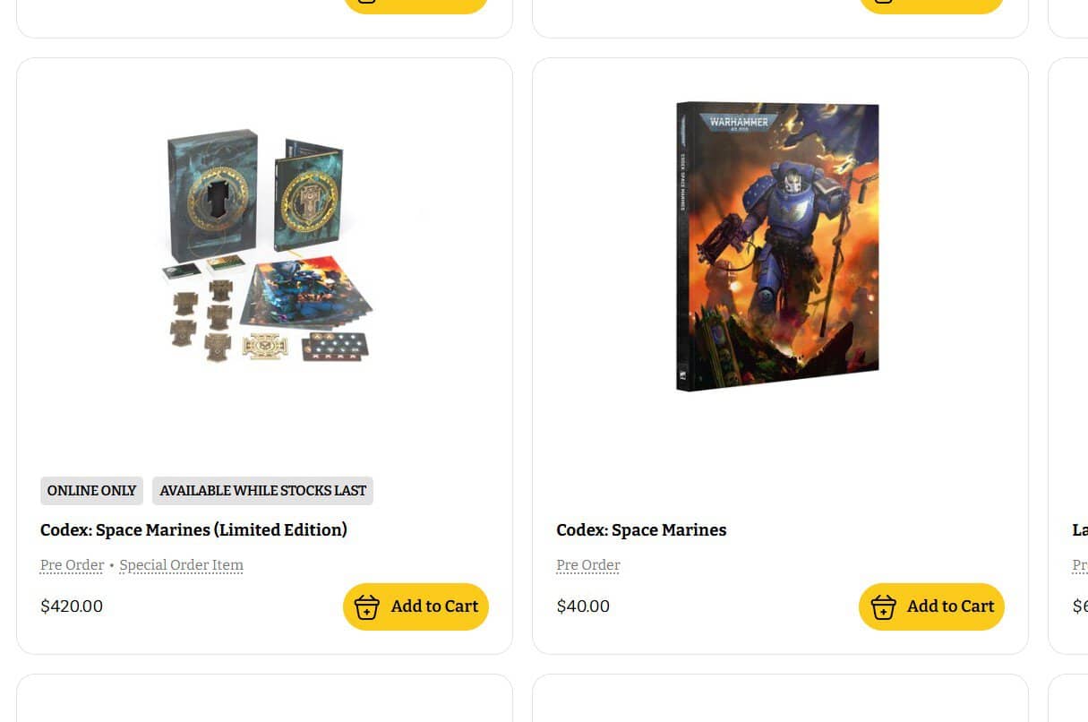 codex edition price