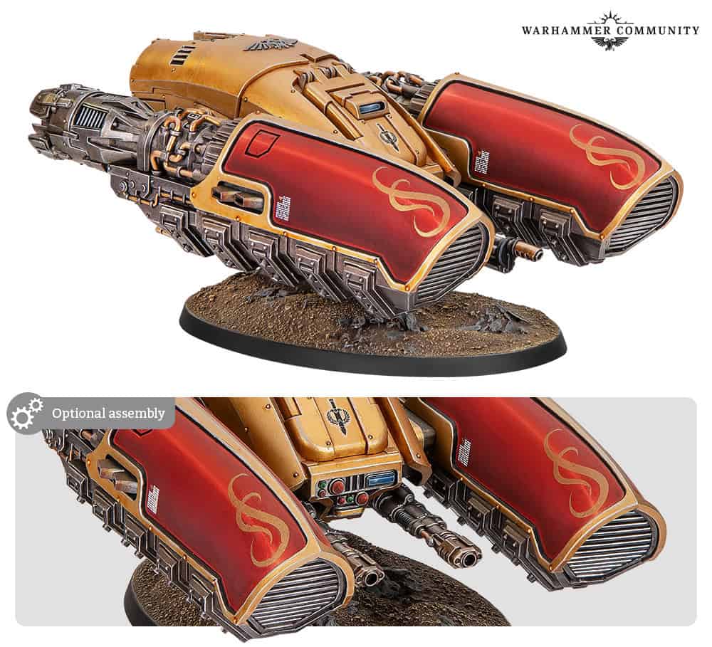 Adeptus Custodes Pallas Grav-Attack hover vehicle plastic kit