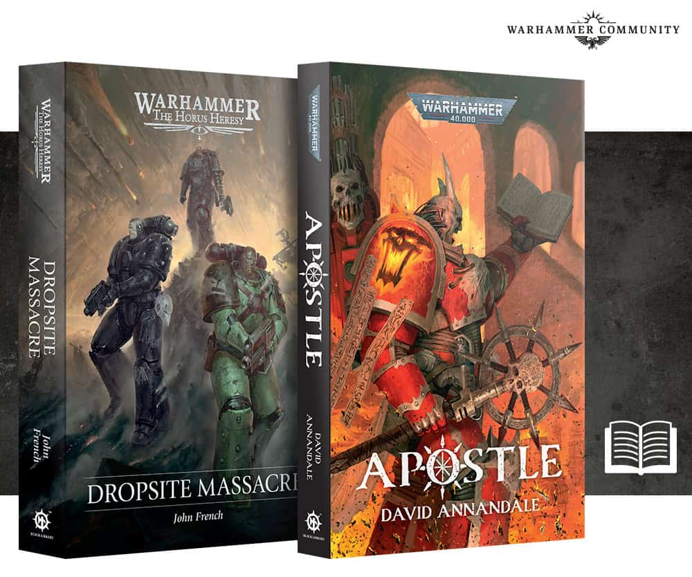 Dropsite Massacre and Apostle Black Library paperbacks