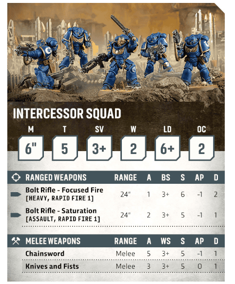intercessor datasheet