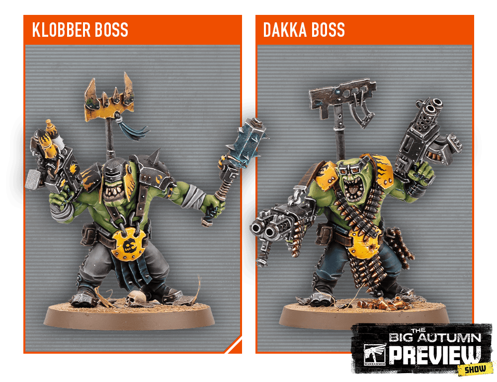 Ork Boss Nob carrying a skorcha flamer into the killzone
