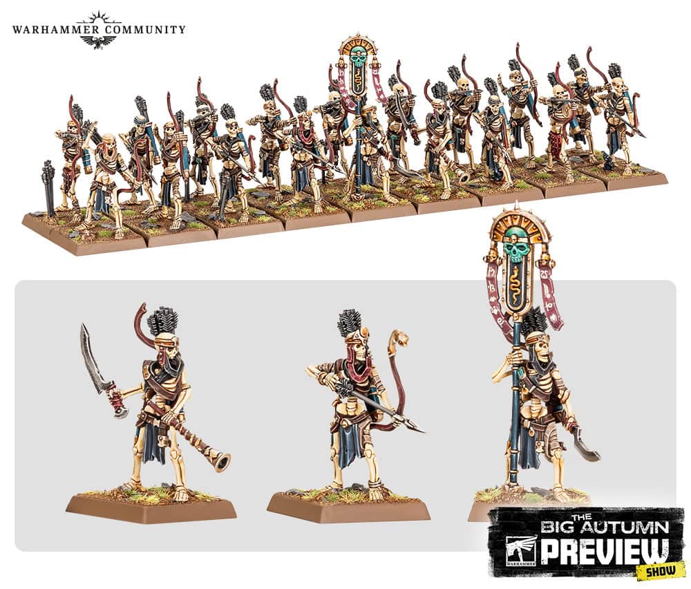 new tomb kings skeleton archers