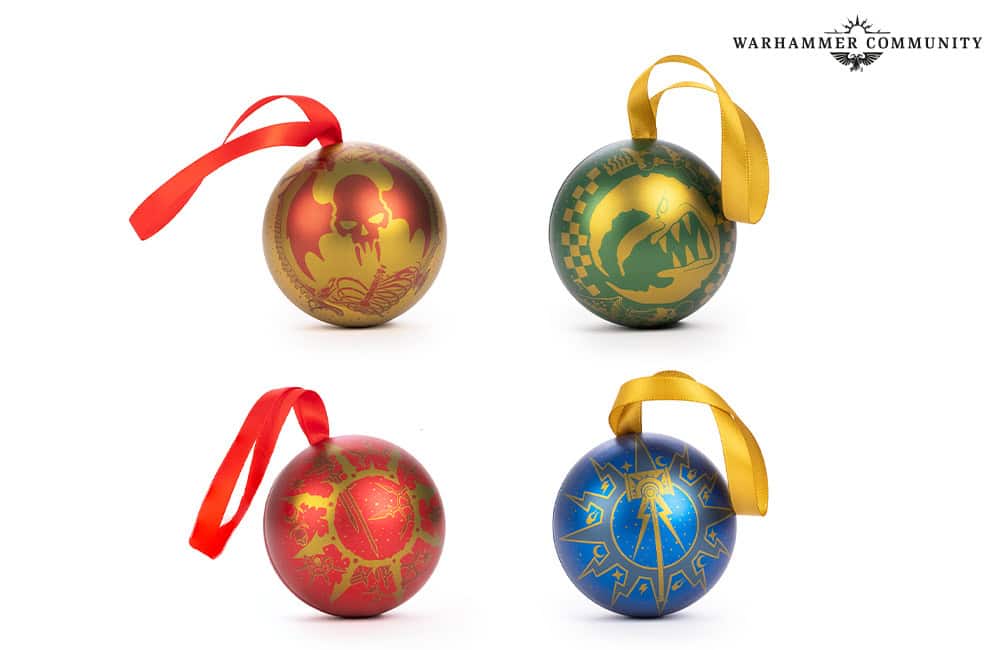 Warhammer hanging Christmas tree decorations