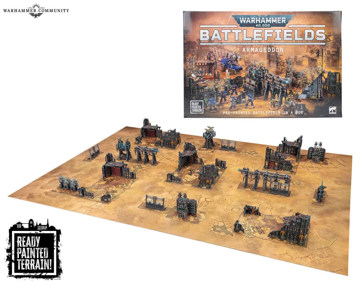 Battlefields Armageddon ready-painted 40k terrain set