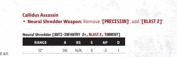 Callidus Assassin Changes
