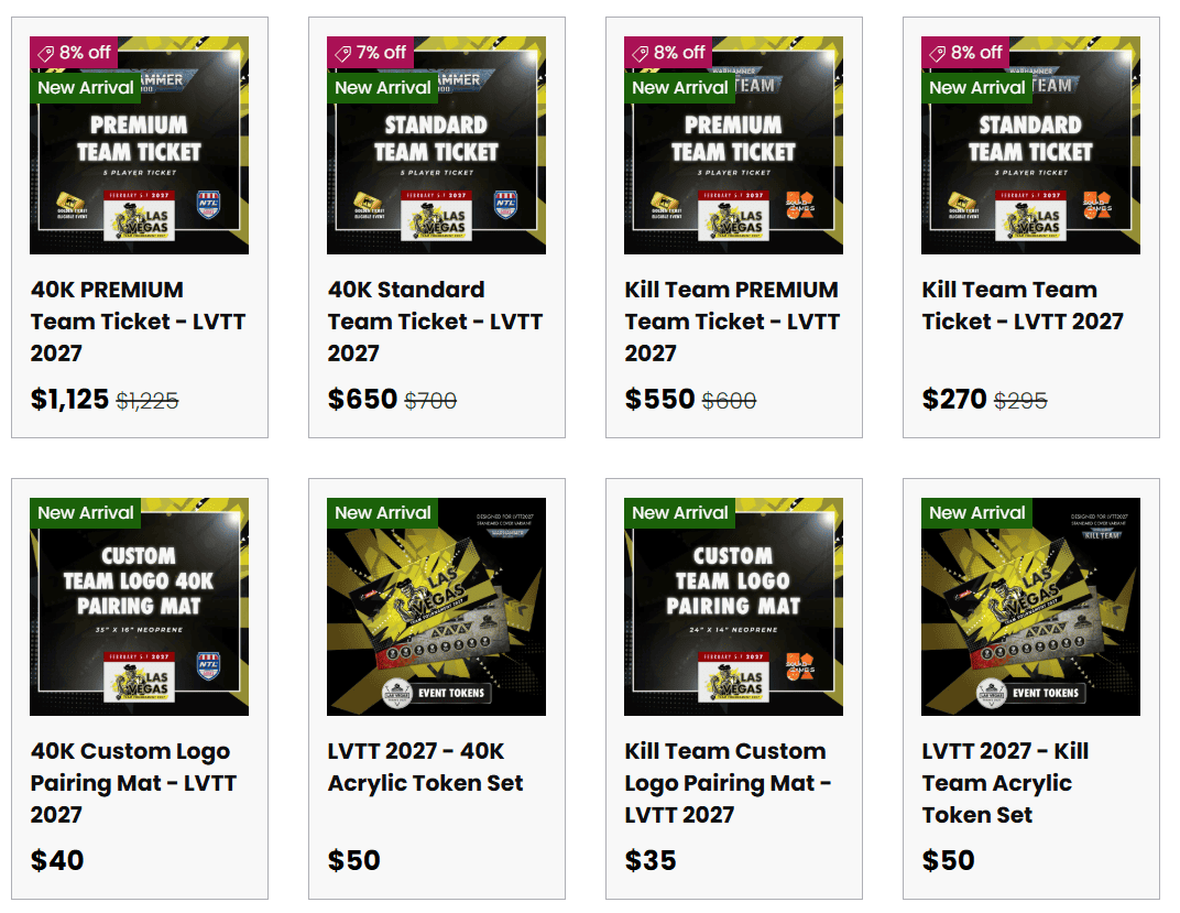 LVTT ticket Options
