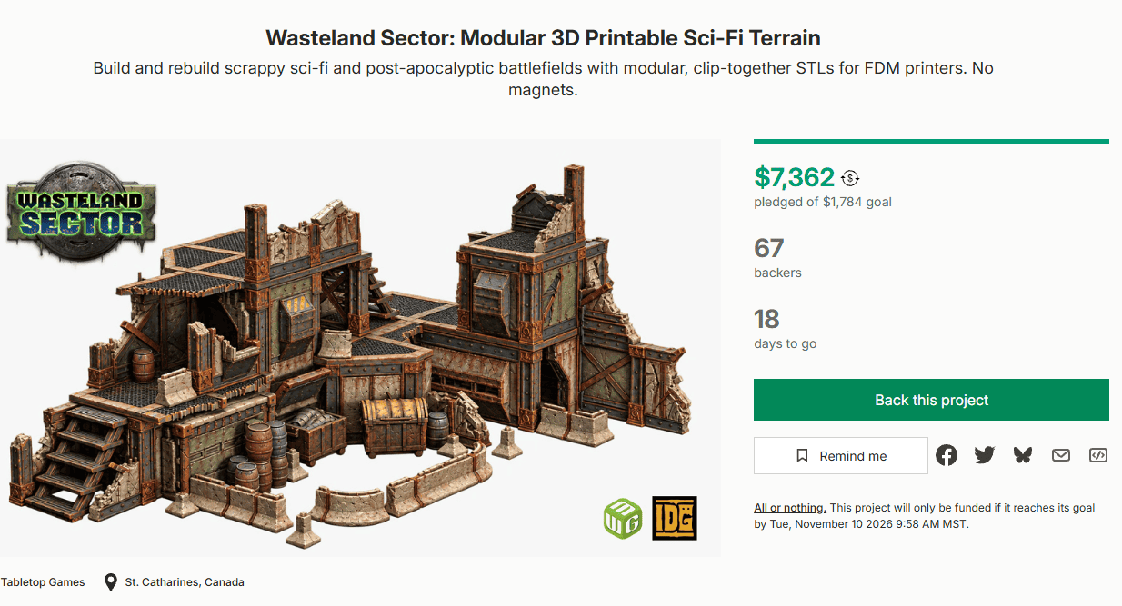 Wasteland Sector Kickstarter