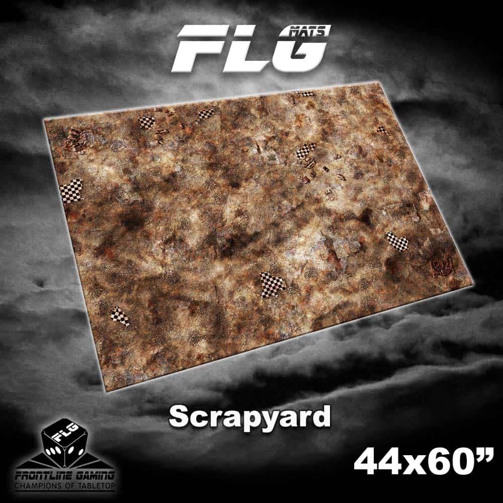 FLG Scrapyard 44 x 60 neoprene gaming mat for 40k