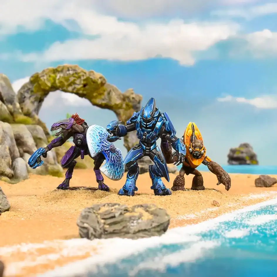 Halo Flashpoint Covenant Jackal, Elite and Grunt on Silent Cartographer