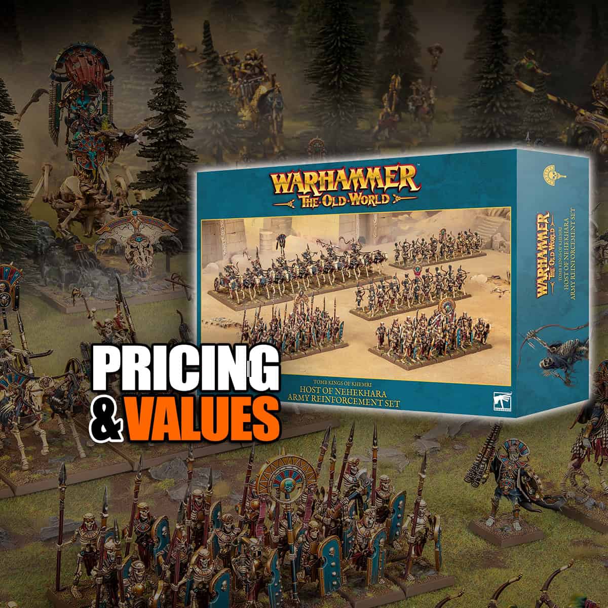 tomb kings host of nehekhara box pricing value release date